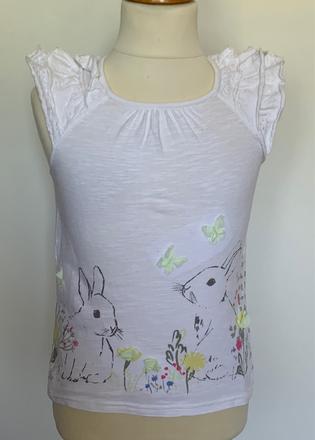 George tričko so zajačikmi a 3d kvietkami, george,104