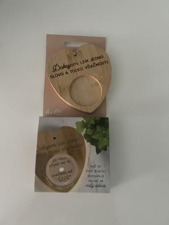 Sviečka s prekvapením - ďakujem,