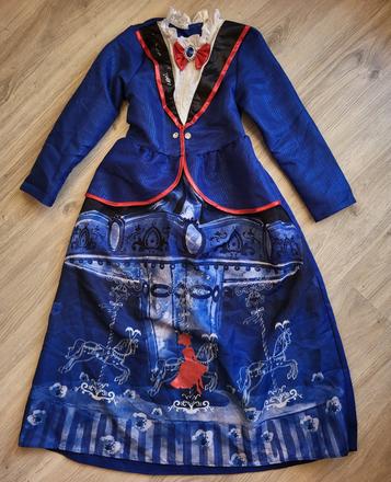 Karnevalové šaty mary poppins 135-140 na 9-10r, 