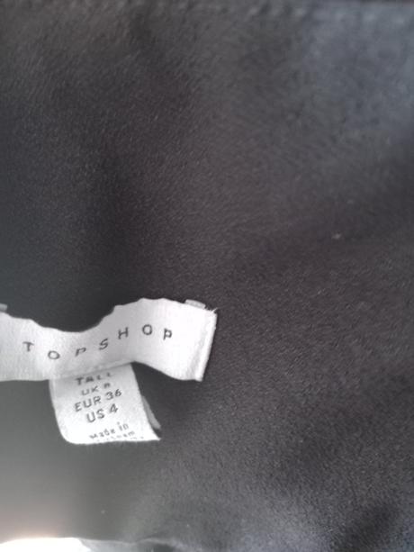 Nohavice s vysokým pásom, topshop,36