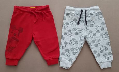 2x tepláčky disney, veľ. 0-3 m, top stav, ako nové, disney,56