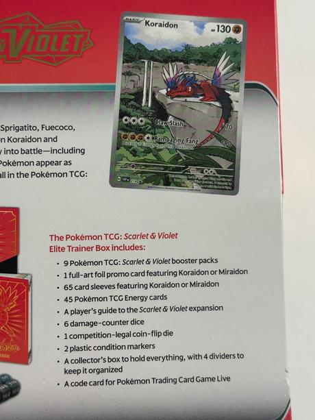 Pokemon scarlet&violet koraidon elite, 