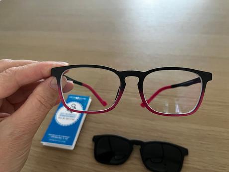 Detské dioptrické okuliare s magnetickým klipom, 