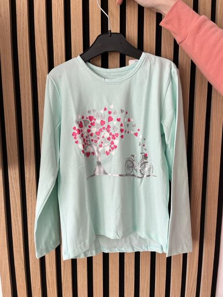 Dievčenské tričko s dlhým rukávom, 128