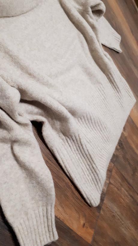 Sveter vlneny maxi rolák oversize h&m vel 40/42/44, h&m,l