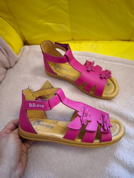 D.d.step sandalky dark pink, d.d.step,32 / 34 / 35 / 37