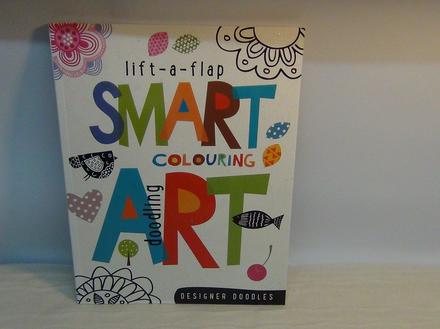 Lift-a-flap smart art colouring doodling nea18, 