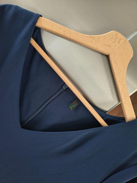 Benetton tmavo modré midi šaty m, benetton,m