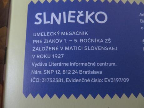 Časopis slniečko - 10 čísel,