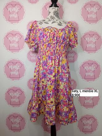 Kvietkované šaty l/xl, l