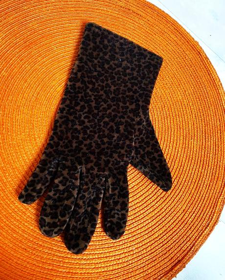 Elastické zamatové rukavice, xl