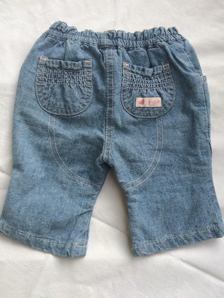 Podšité rifle s výšivkou, mothercare,62