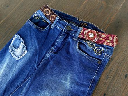 Nadherne teplejsie pohodlne rifle desigual do160cm, desigual,158