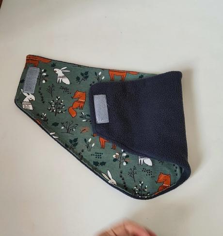 Teplý nákrčník na suchý zips, 