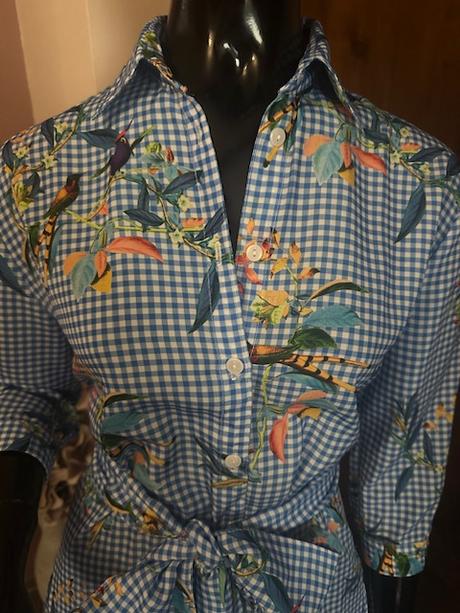 Kockované košeľové šaty s hrubým pásom chantall, chantall,40