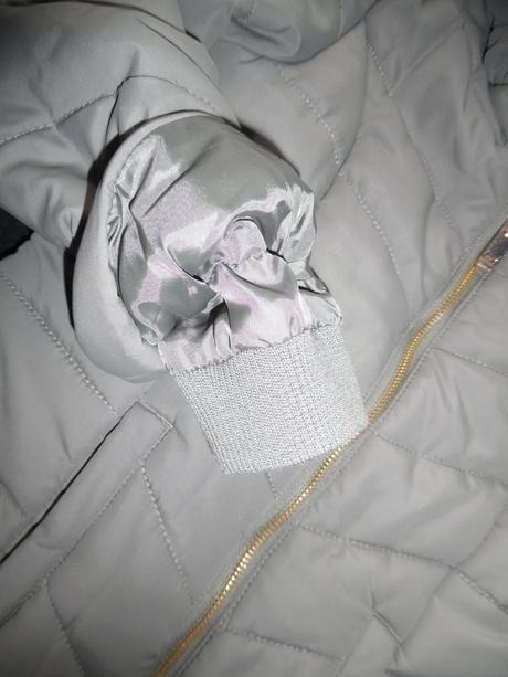 Bunda s kožušinovým golierom, h&m,140