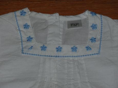Nenosená - vyšívaná blúzka, f&f,74