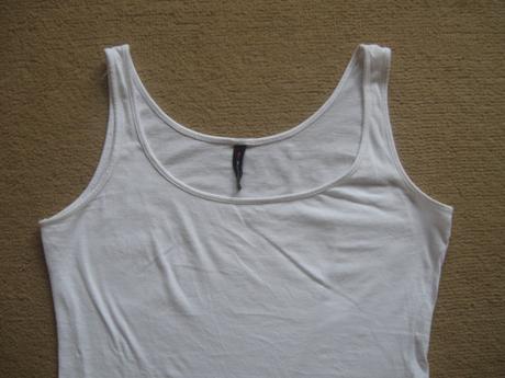 Biele tričko, fishbone,s