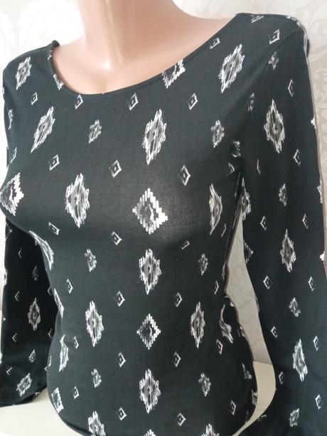 Dievčenské čierne vzorované tričko cubus (146-152), cubus,146 / 152