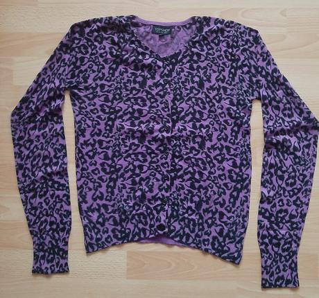 Fialovočierny svetrík topshop, topshop,40