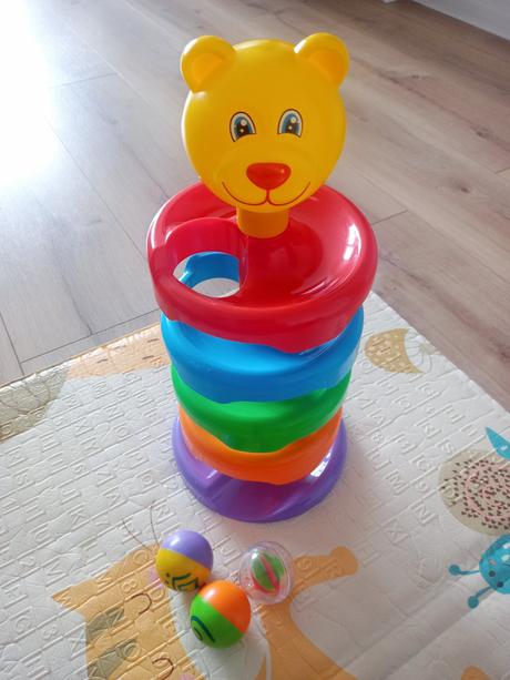 Xylofón + penové kocky + špirála na guličky, 