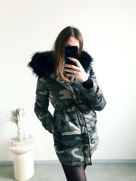 Vojenská bunda s kožušinou xs/s, xs