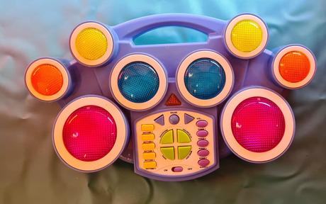 Detský bubon elektronický - karuselový, 