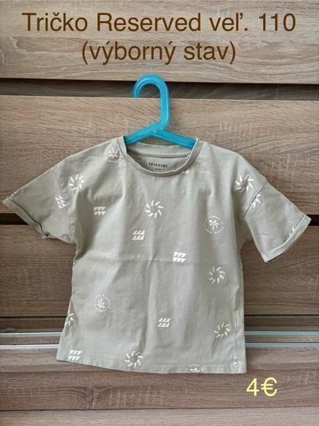 Tričko reserved veľ.110, reserved,110