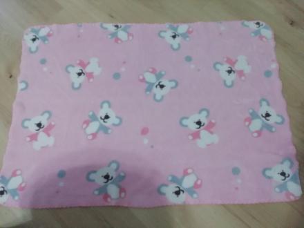 Deka do kocika bledoruzova 120 x 80, 