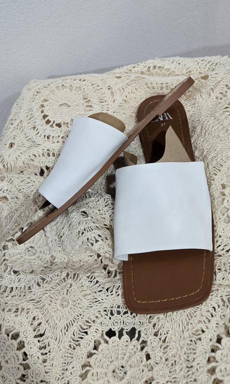 Kožené šľapky zara, zara,38