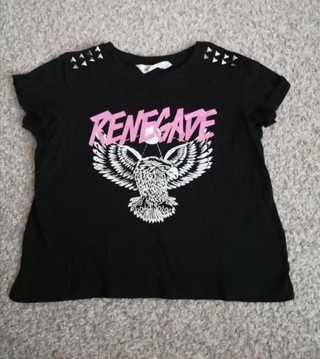 Čierne tričko, h&m,146