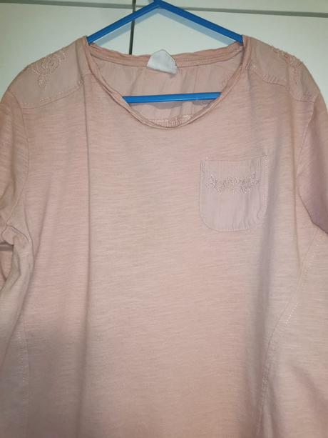 Tričko v staroruzovej farbe, zara,140