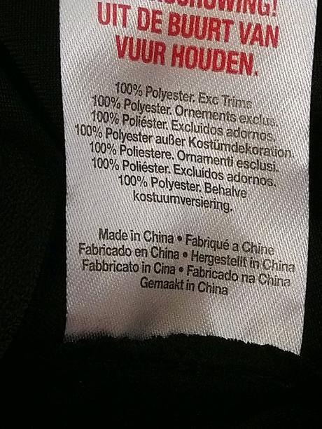 Kostým halloween neviditeľný - čierny, fundelia,