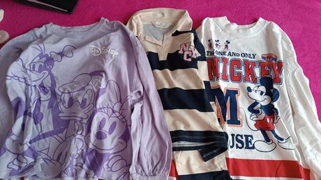 Tričká s dlhým rukávom - 3 kusy, h&m,164