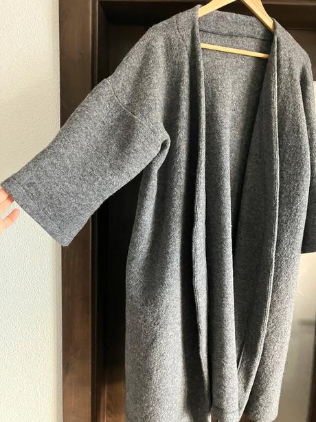 Kimonový vlnený kabát ninja retzer,