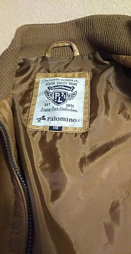 Chlapčenská kožená bunda, palomino,110