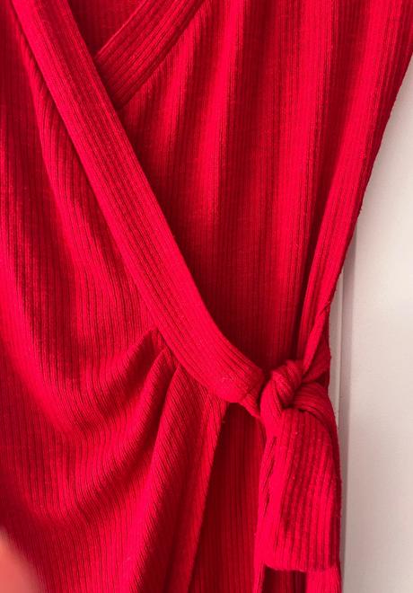Sexy červený sveter/top, fashion nova, xs/34, xs