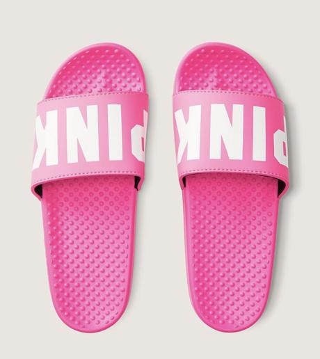 Neónové a čierne šľapky pink victorias secret, victoria's secret,36 / 37 / 38 / 39