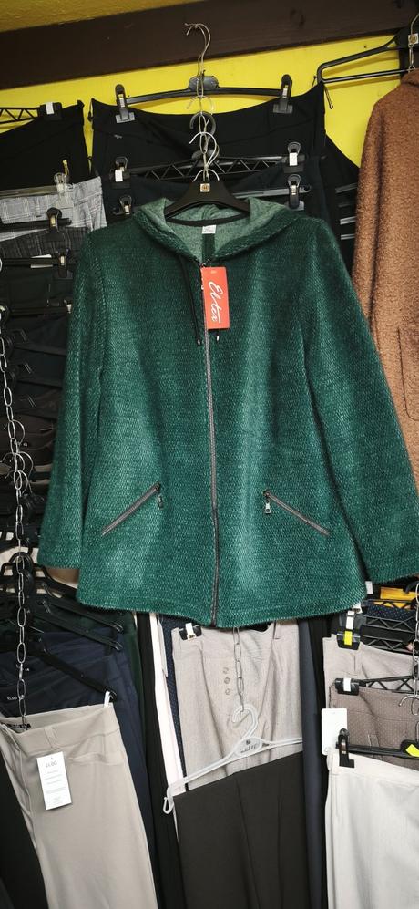 Dámska prechodná bunda na zips s kapucňou, 40 - xxxl