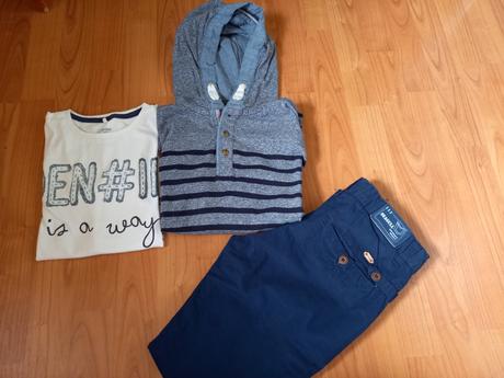 Nohavice + svetrik +tricko, next,140