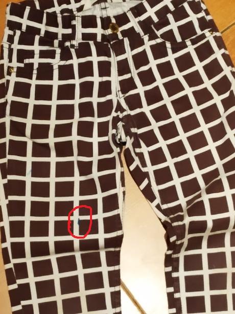 Káro nohavice, h&m,128