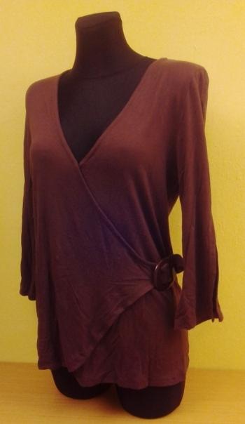 Dámsky elastický top, hnedý, m