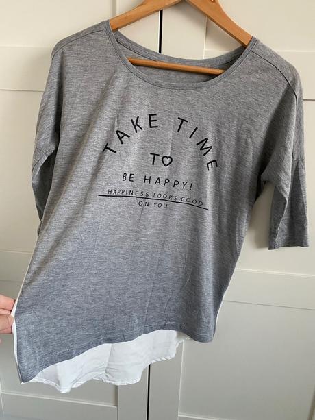 Tričko take time to be happy, h&m,m