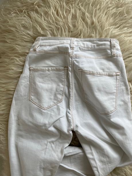 Massimo dutti biele nohavice, s