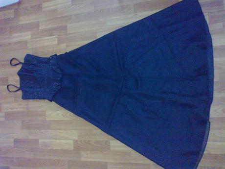 Čierne spoločenské šaty veľ. s, 164