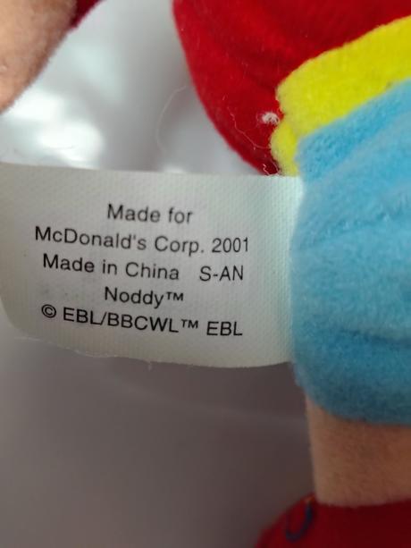 Plyšový retro noddy, mcdonald's 2001, 18 cm, 