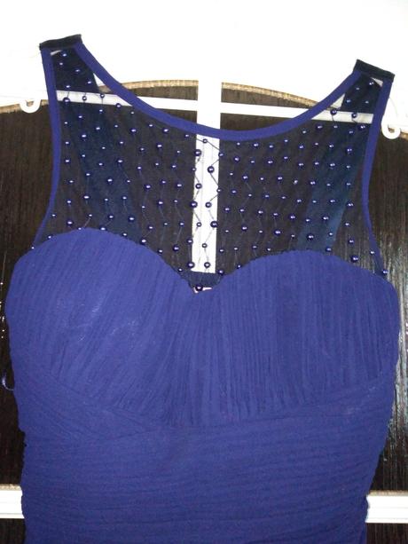 Kráľovsky modré spoločenské šaty veľ.38, 38