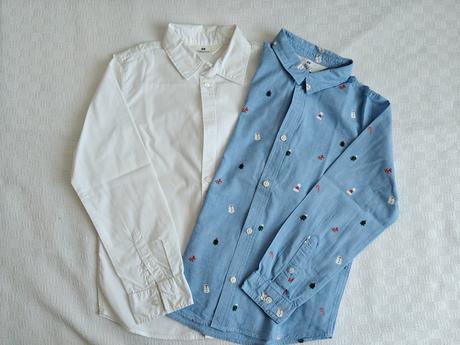 Košeľa s dlhym rukávom, velk. 128, zn.hm, h&m,128