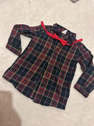 Vianocna košeľa s motylikom, h&m,98