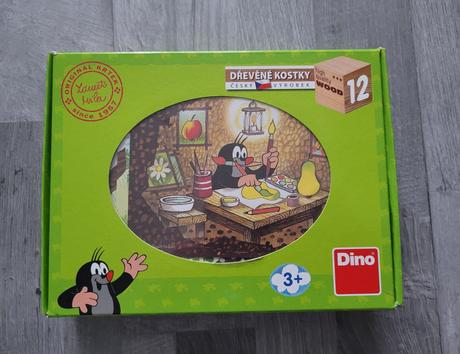 Drevené kocky krtko,